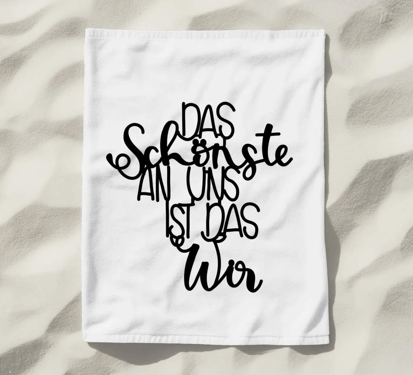 Wir strandhanddoek van Letters of Love