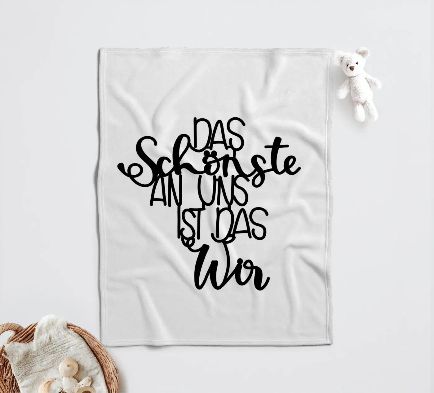 Wir Fleecedecke von Letters of Love