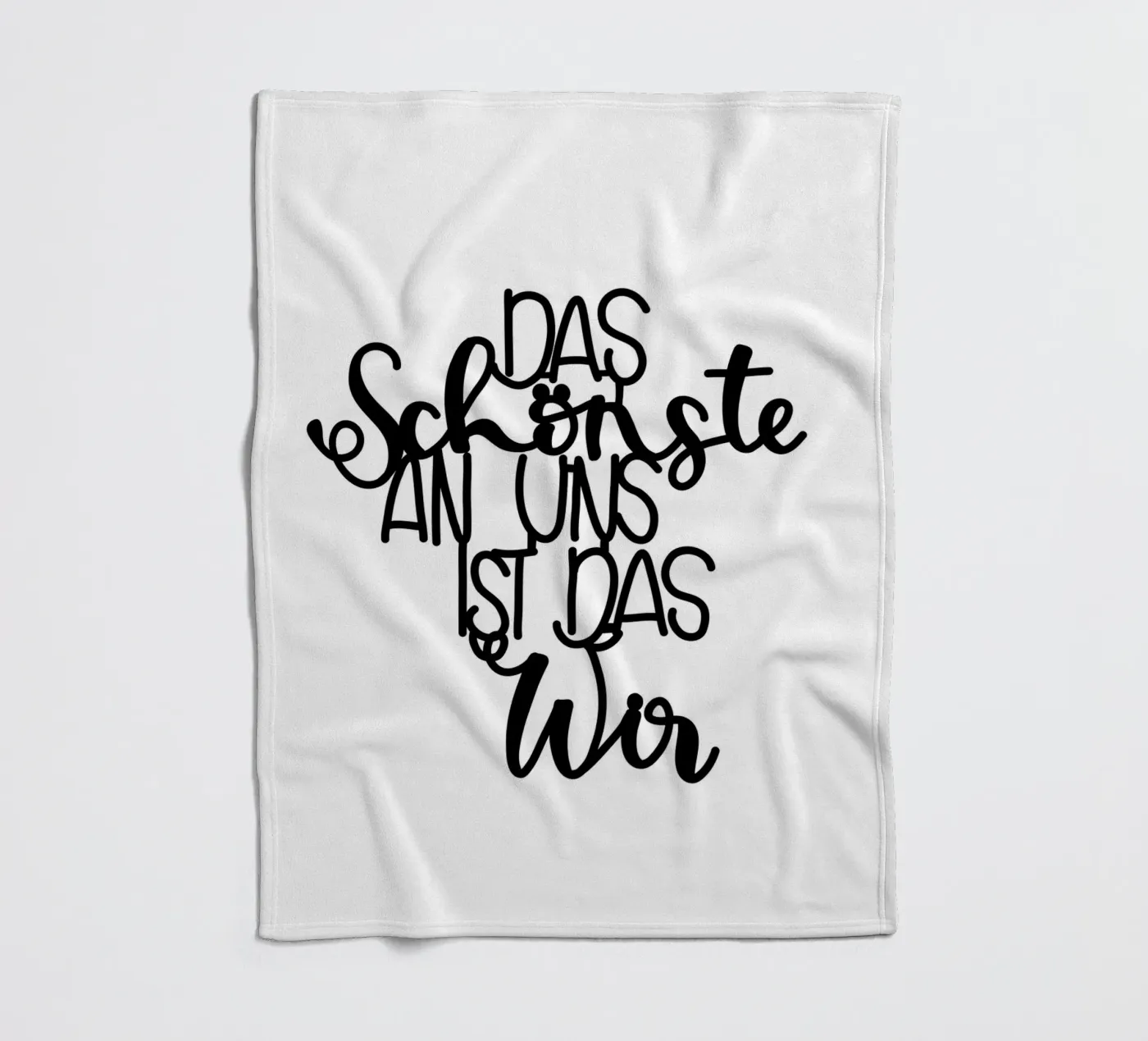 Wir Fleecedecke von Letters of Love