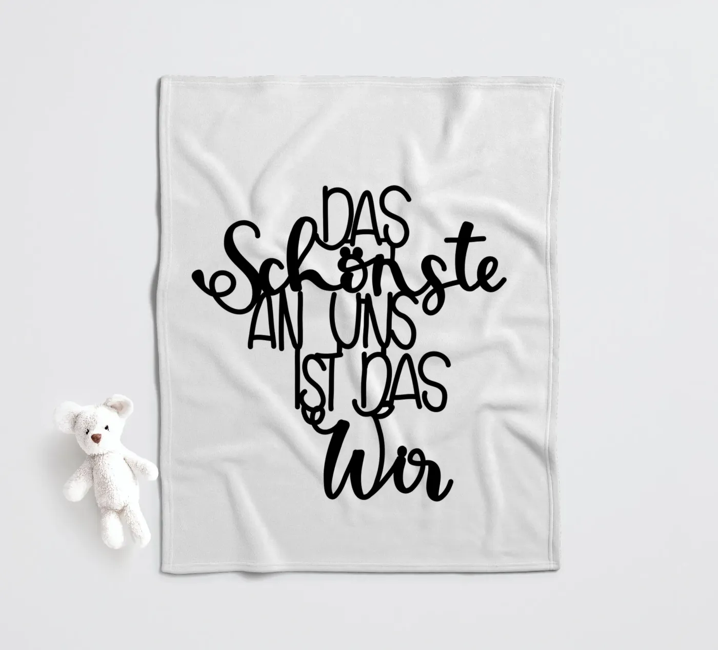 Wir Fleecedecke von Letters of Love