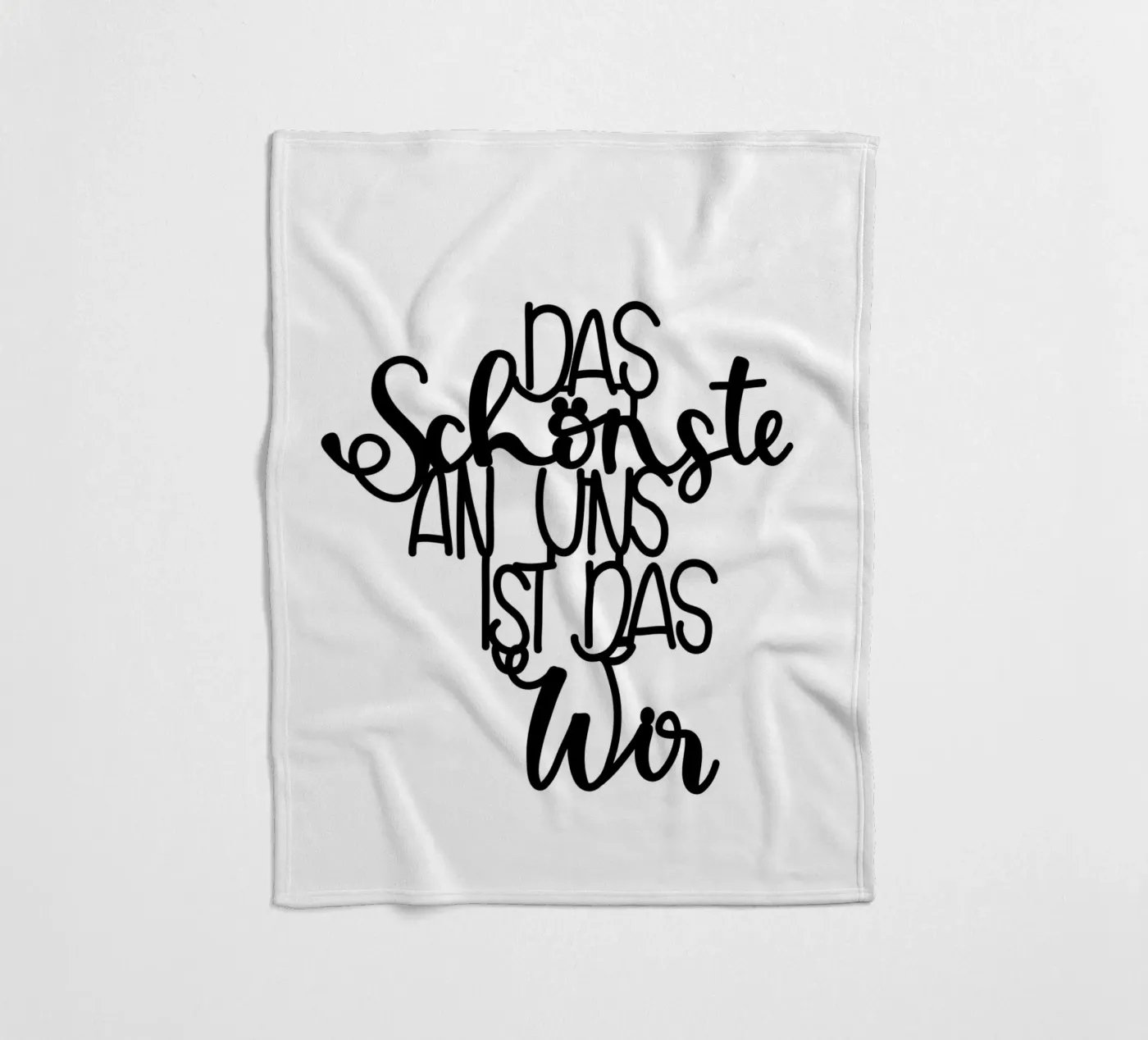 Wir Fleecedecke von Letters of Love