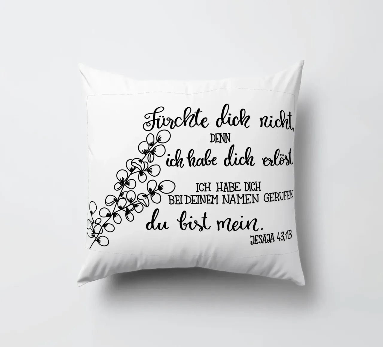 Fürchte dich nicht decorative cushion by Letters of Love