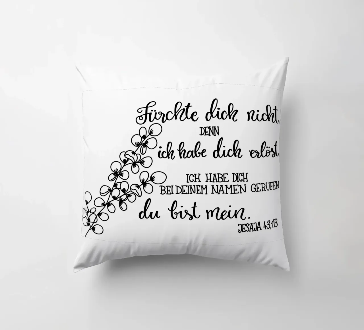 Fürchte dich nicht decorative cushion by Letters of Love