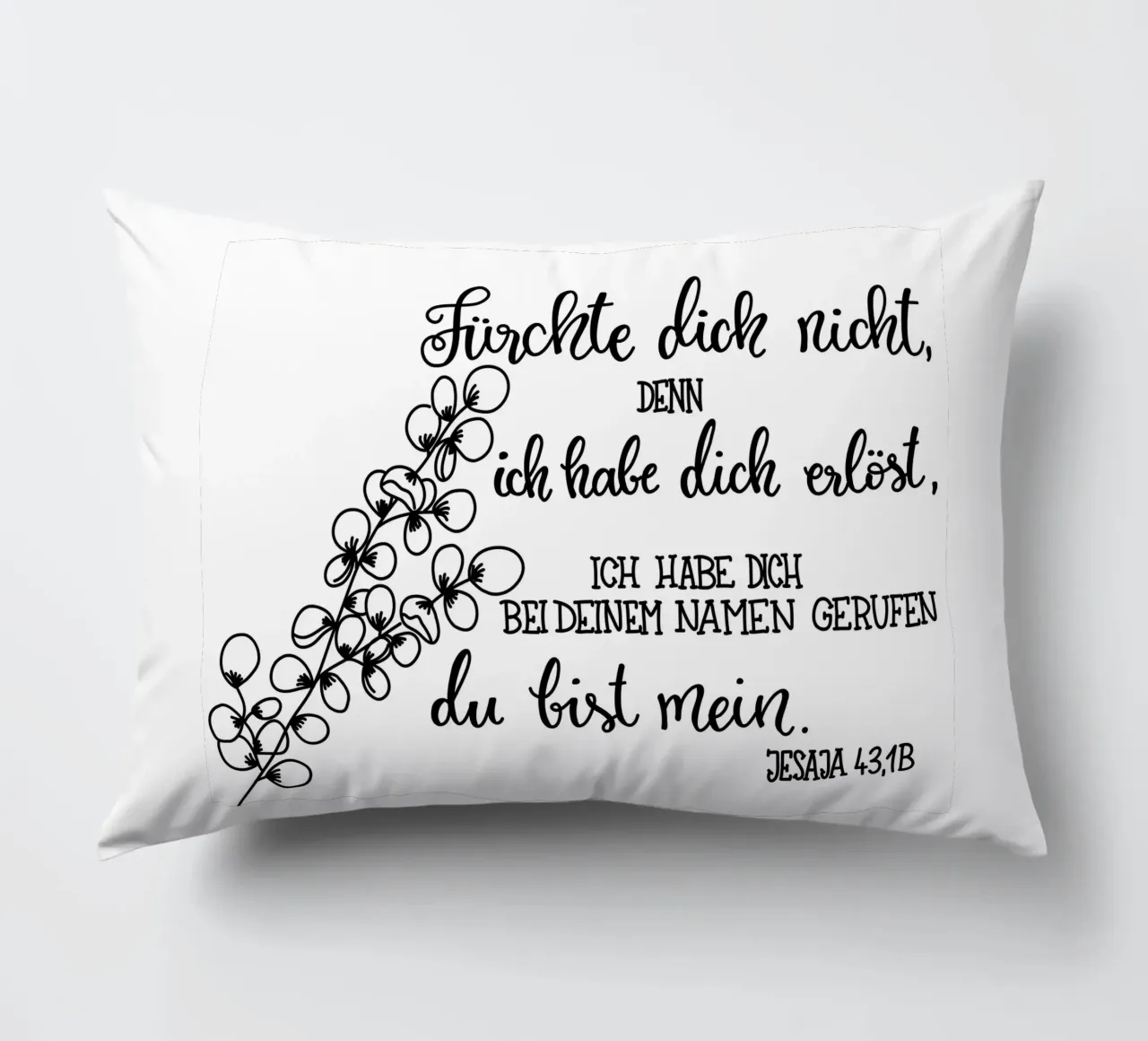 Fürchte dich nicht decorative cushion by Letters of Love
