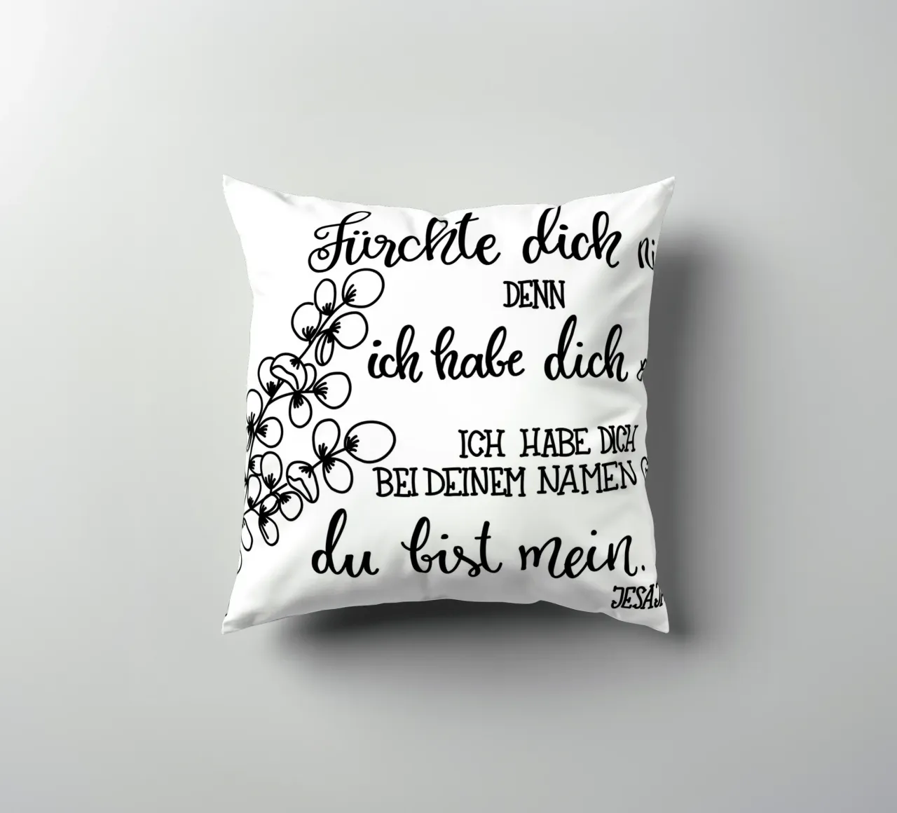 Fürchte dich nicht decorative cushion by Letters of Love