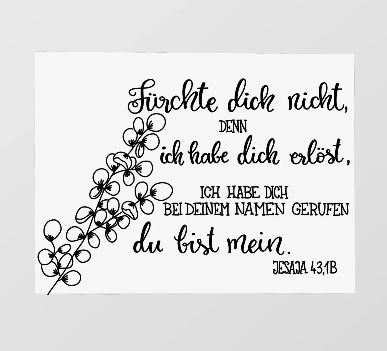 Fürchte dich nicht photo wallpaper by Letters of Love