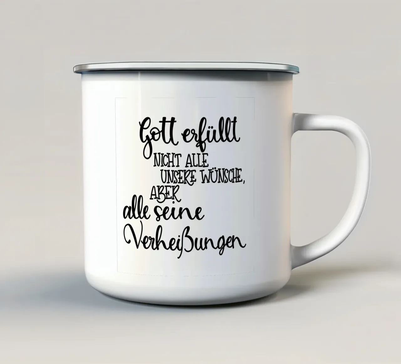 Wünsche tazza in smalto da Letters of Love