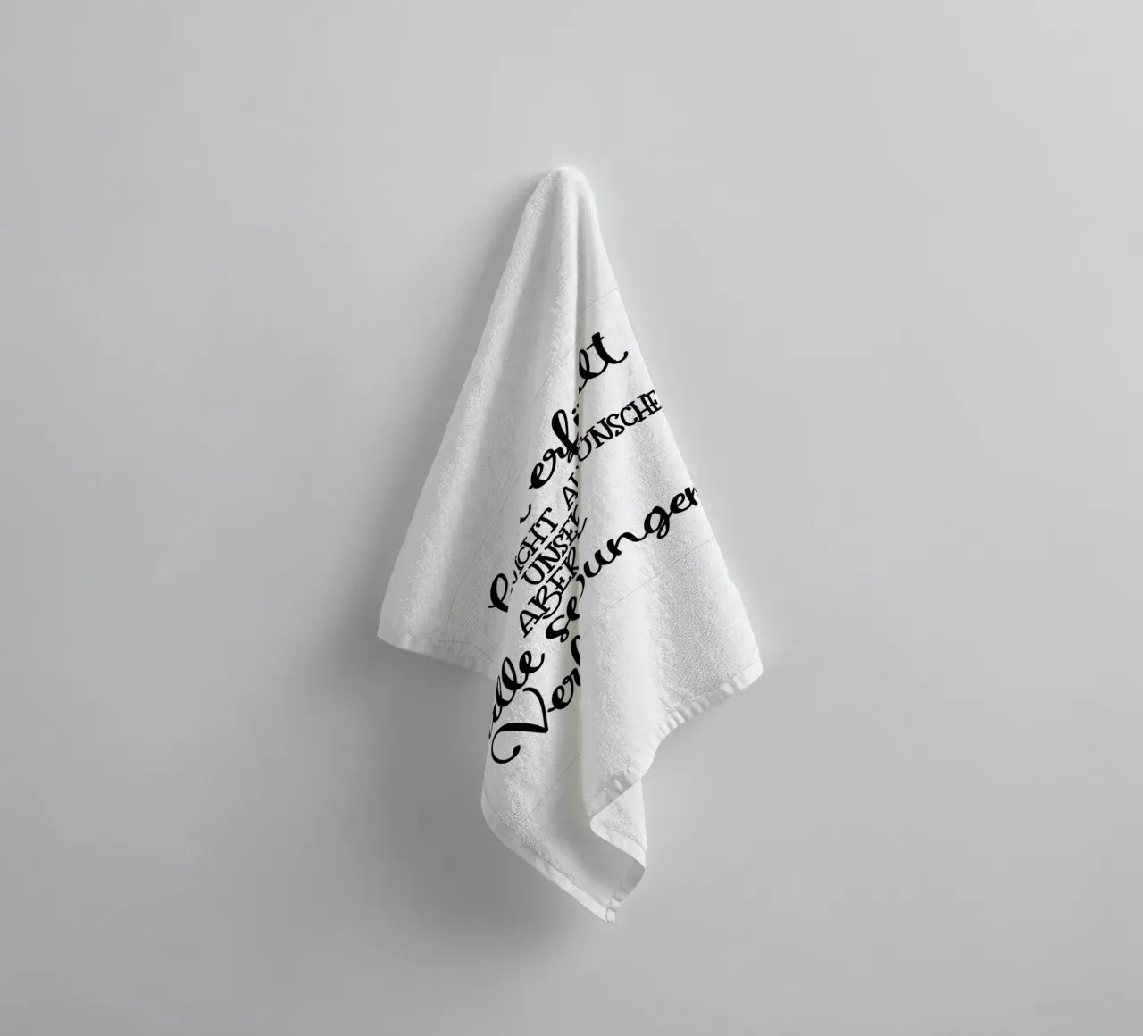 Wünsche towel by Letters of Love