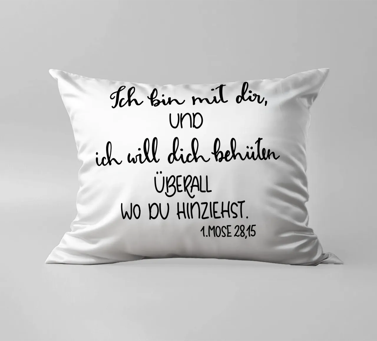 Gott ist bei dir coussin de Letters of Love