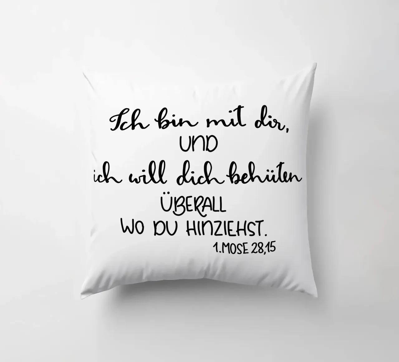 Gott ist bei dir coussin de Letters of Love