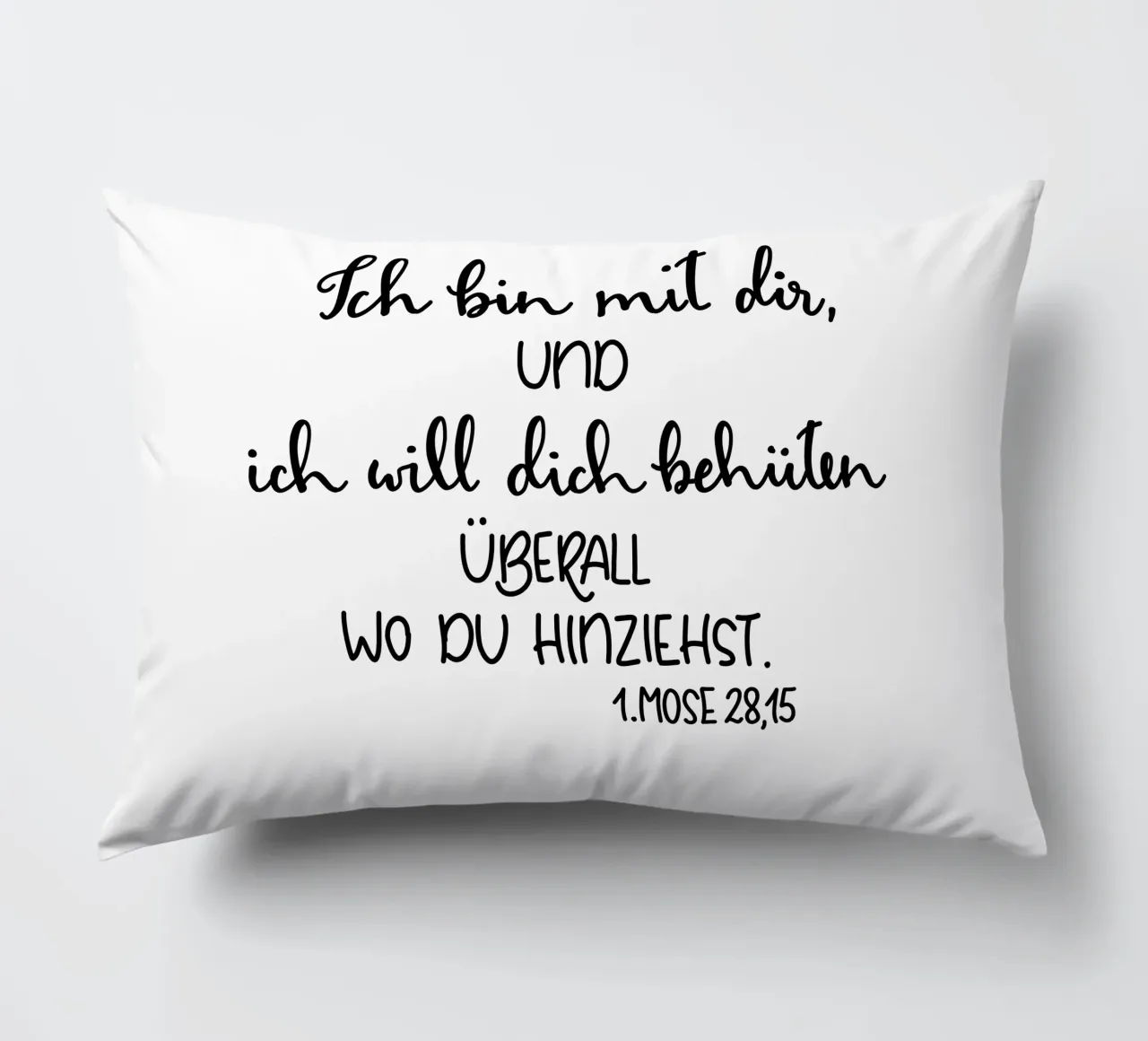 Gott ist bei dir coussin de Letters of Love
