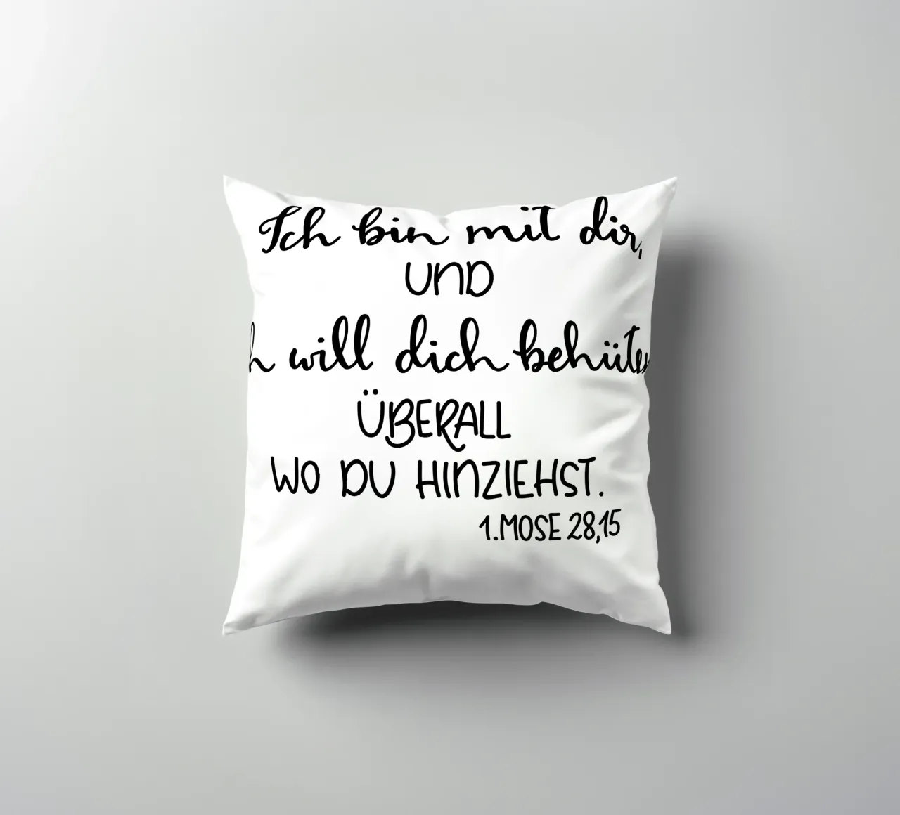 Gott ist bei dir coussin de Letters of Love