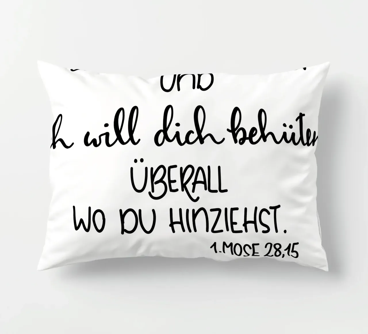 Gott ist bei dir coussin de Letters of Love