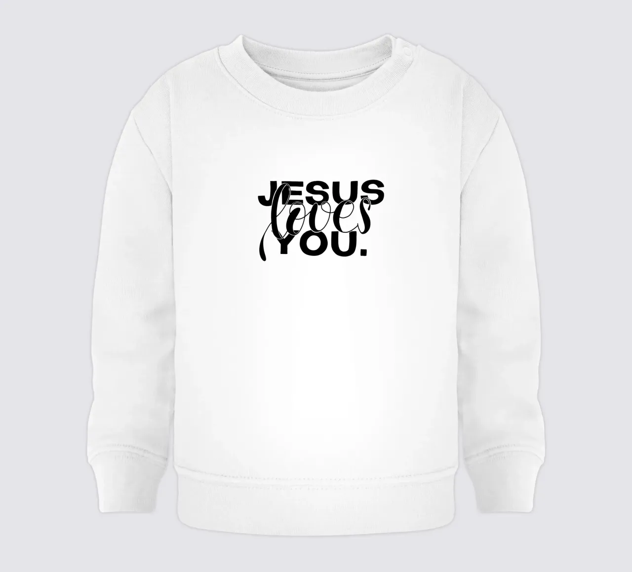 Jesus loves you felpa neonato da Letters of Love