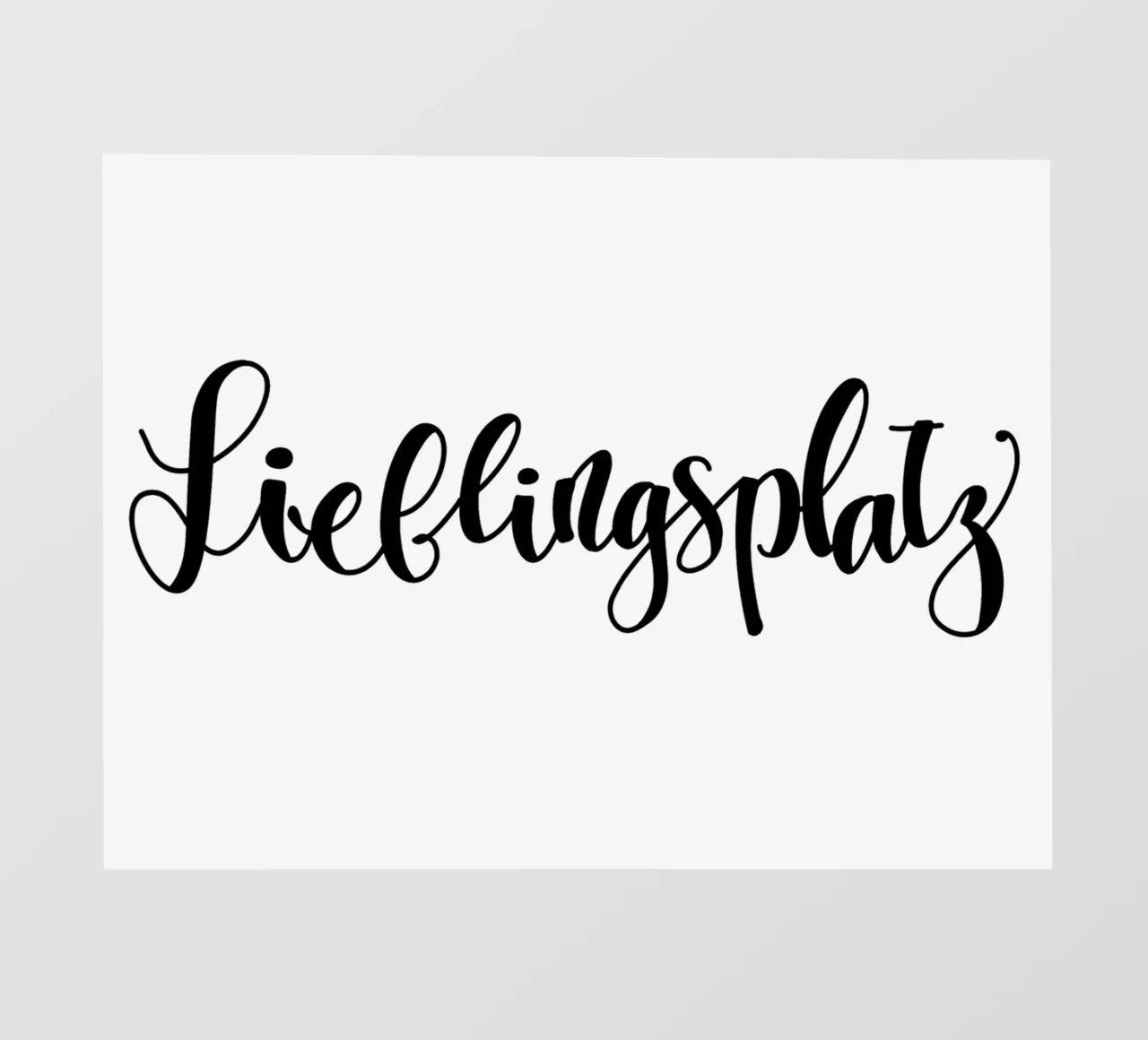 Lieblingsplatz telo in pvc da Letters of Love