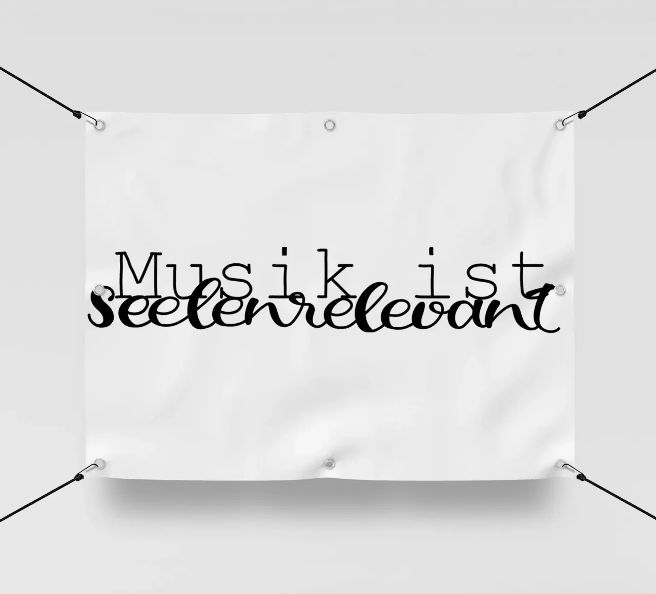 Musik ist seelenrelevant telo in pvc da Letters of Love
