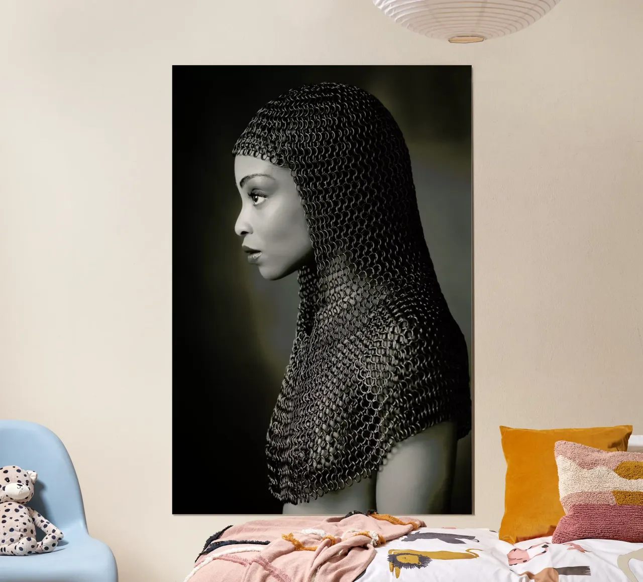 Lady Chainmail - Ross Oscar poster con telaio in plastica da Pictufy