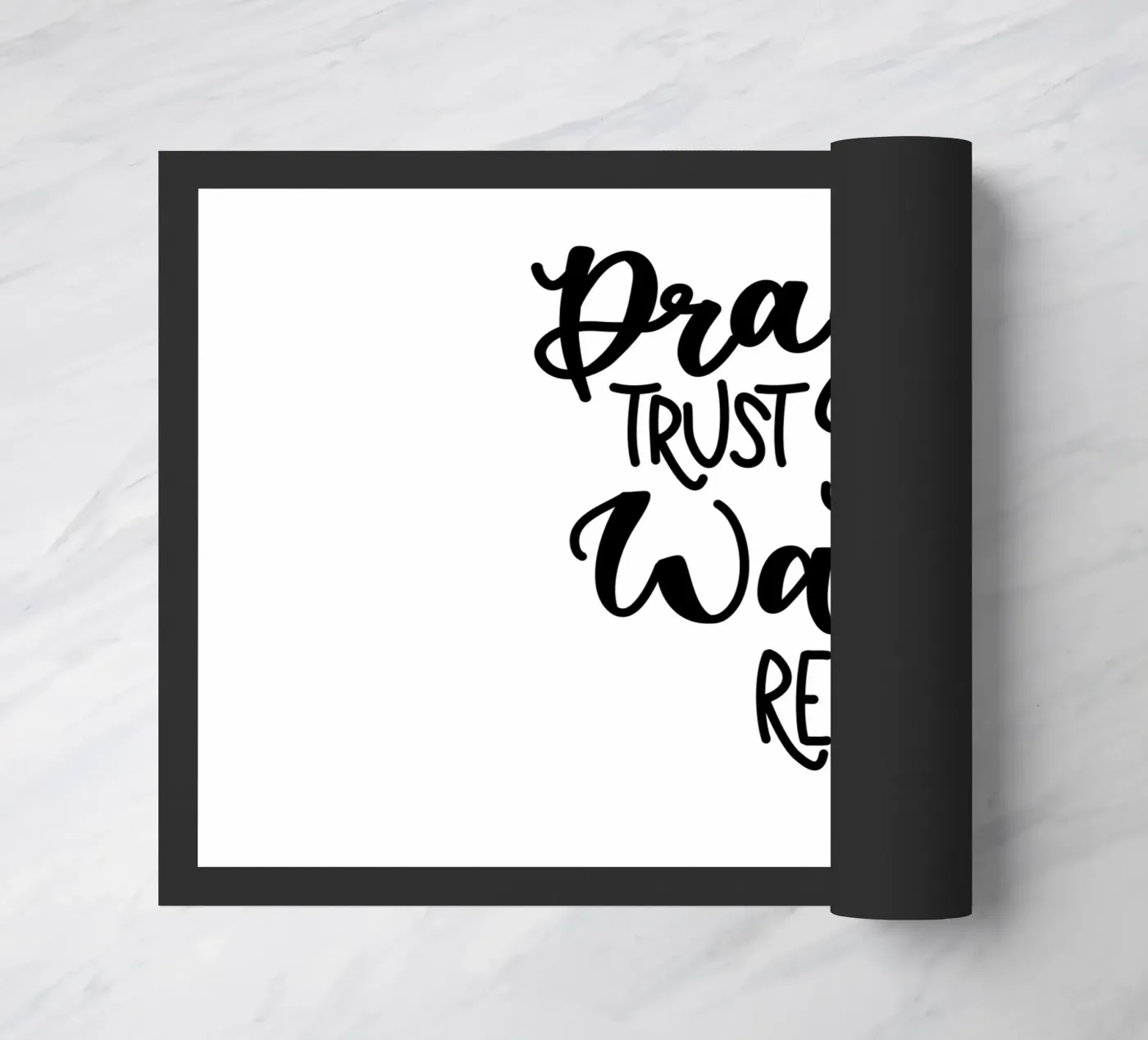 Pray trust wait repeat Fußmatte von Letters of Love