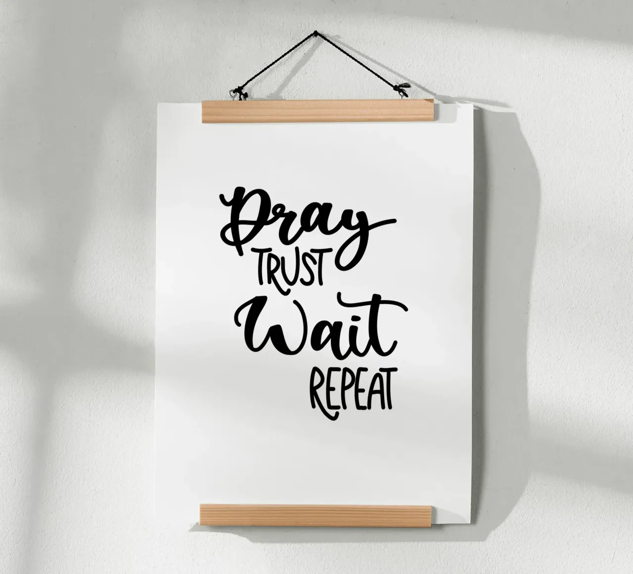 Pray trust wait repeat poster da Letters of Love