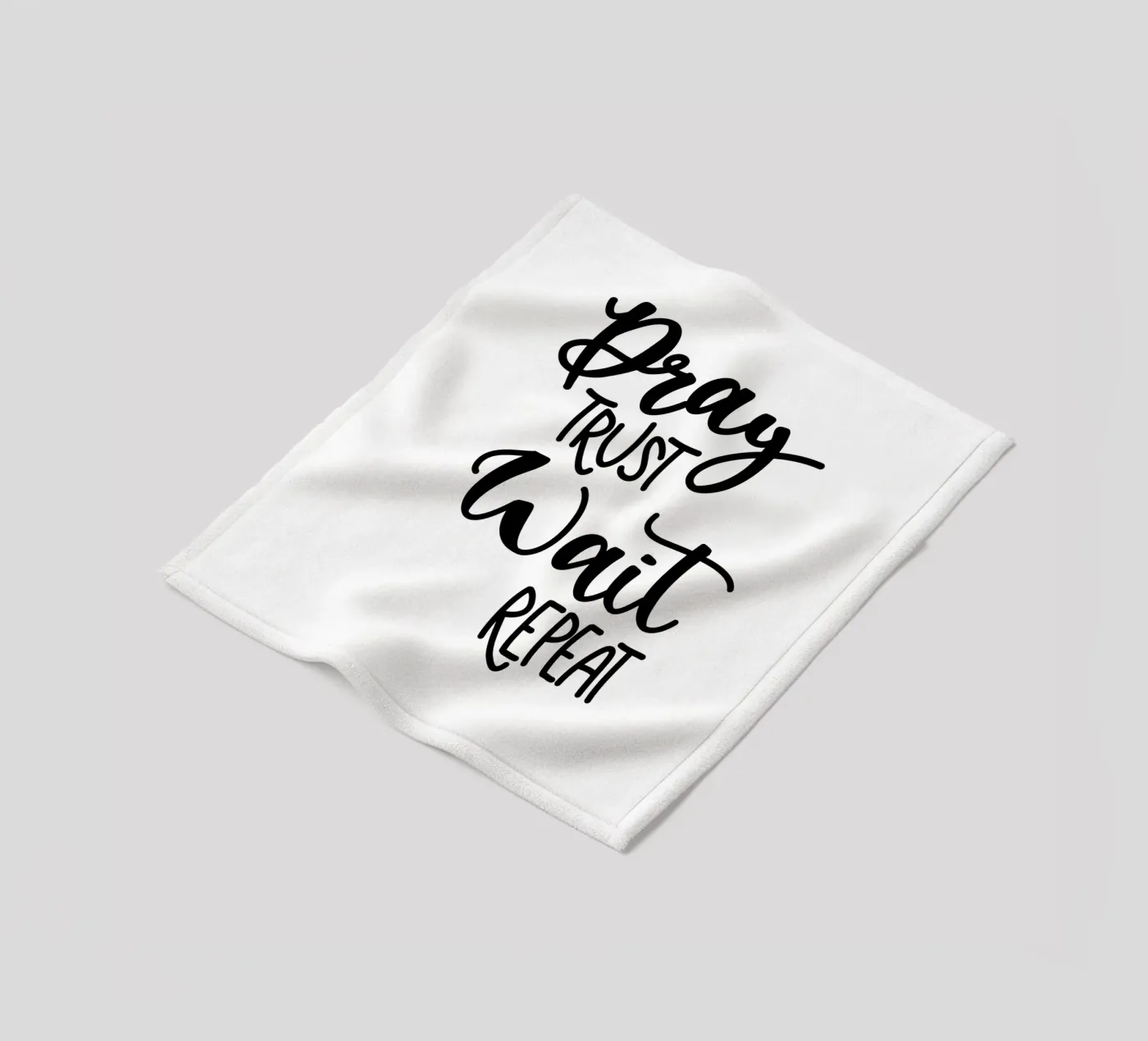 Pray trust wait repeat Fleecedecke von Letters of Love