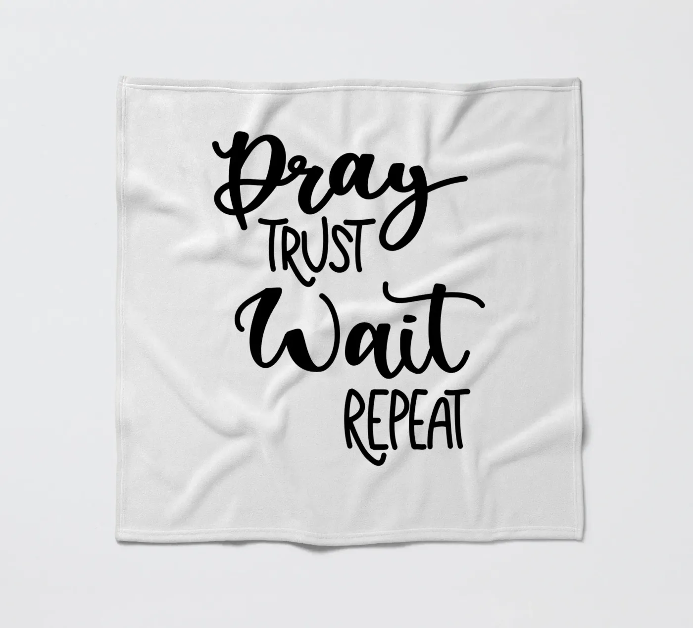 Pray trust wait repeat Fleecedecke von Letters of Love