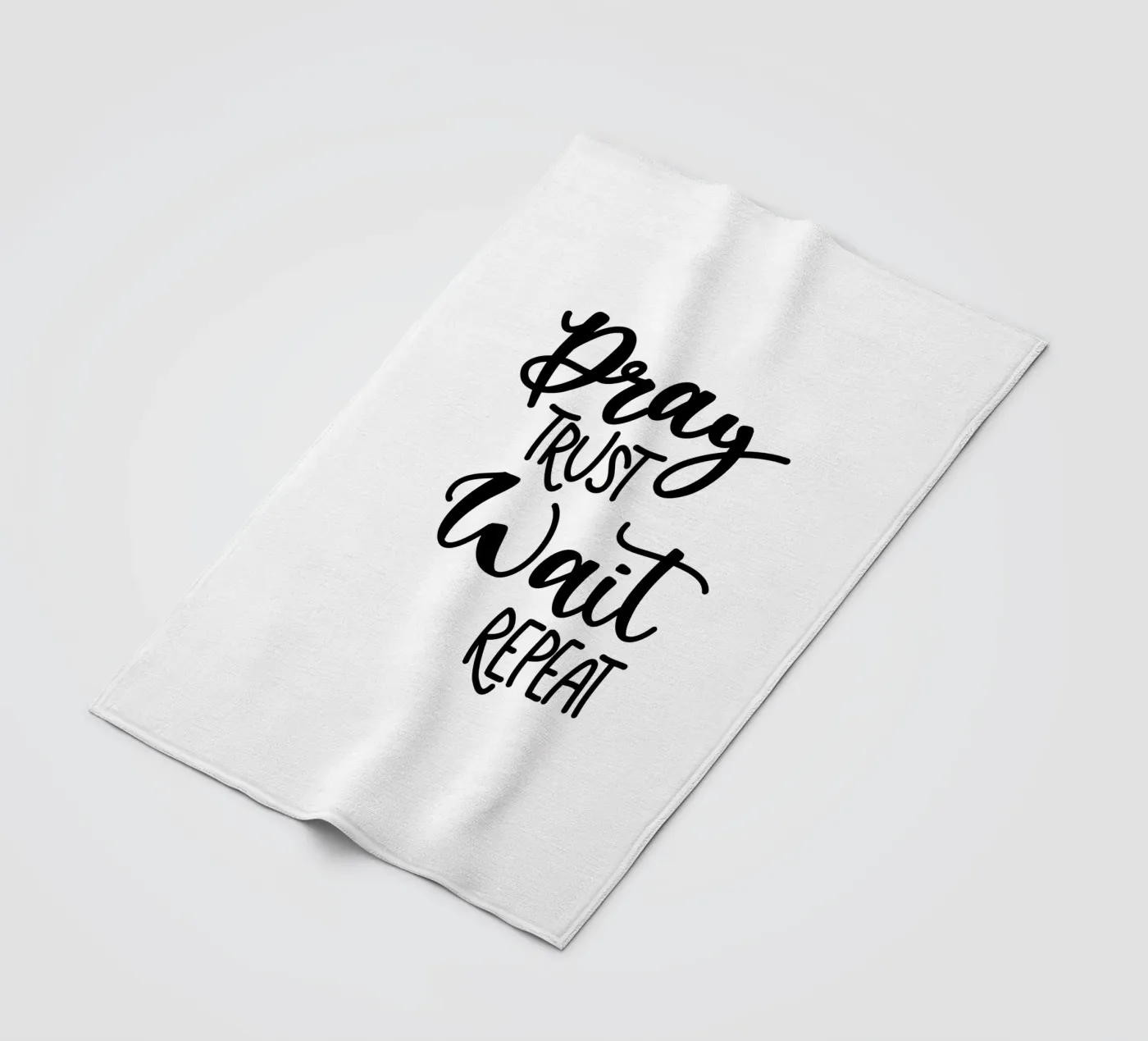 Pray trust wait repeat Fleecedecke von Letters of Love