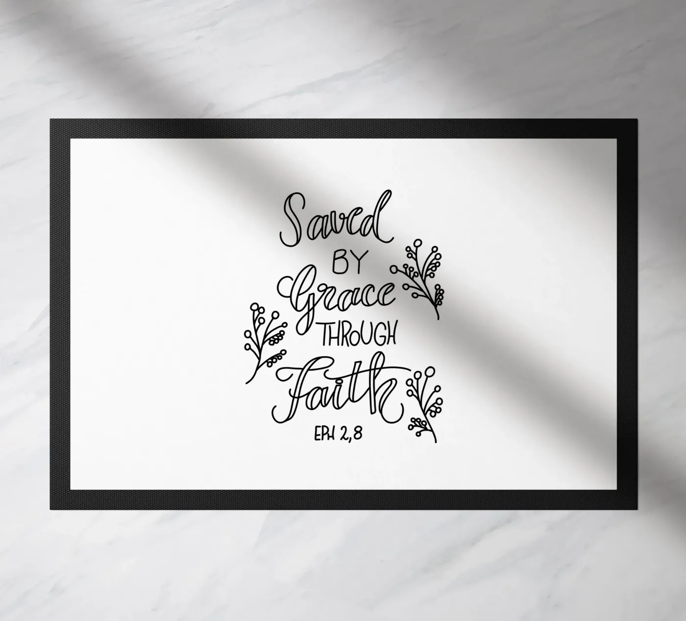 Saved doormat by Letters of Love