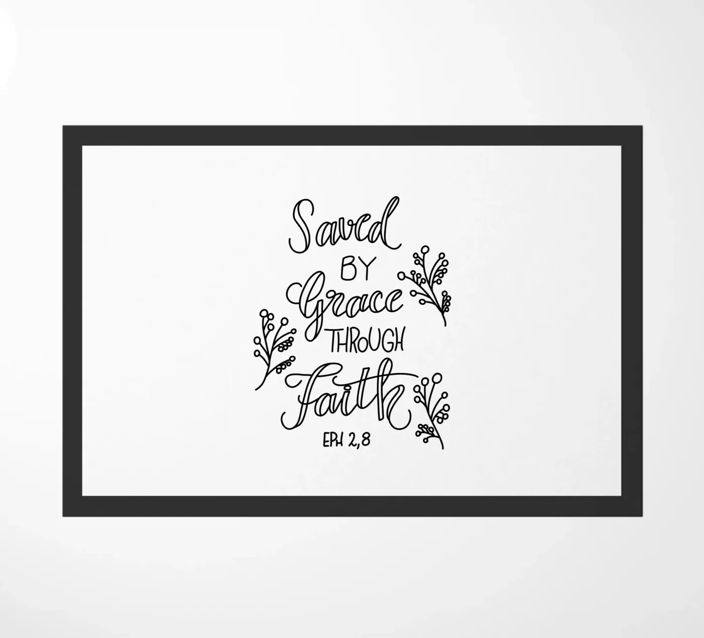 Saved doormat by Letters of Love