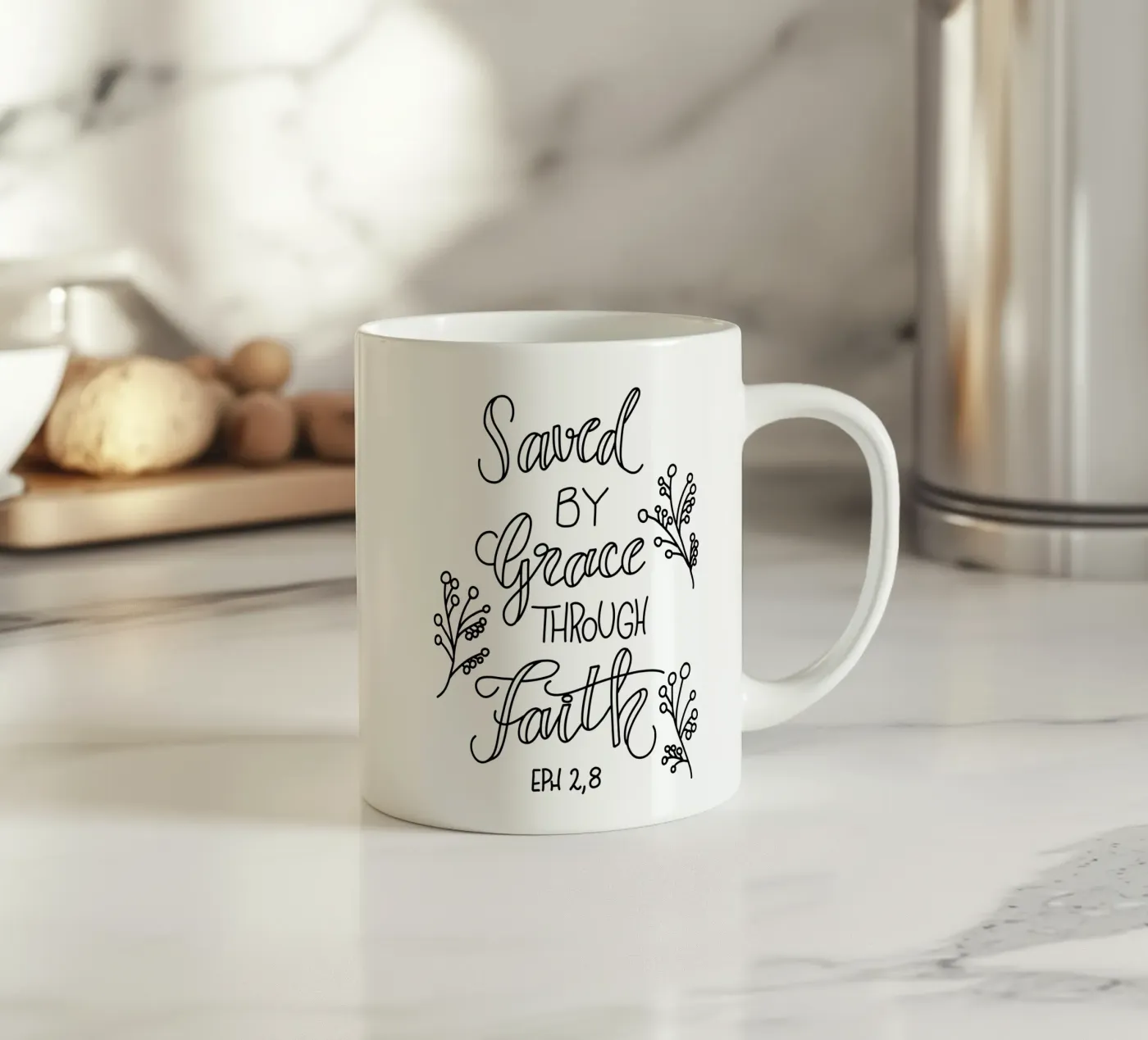 Saved mug en céramique de Letters of Love