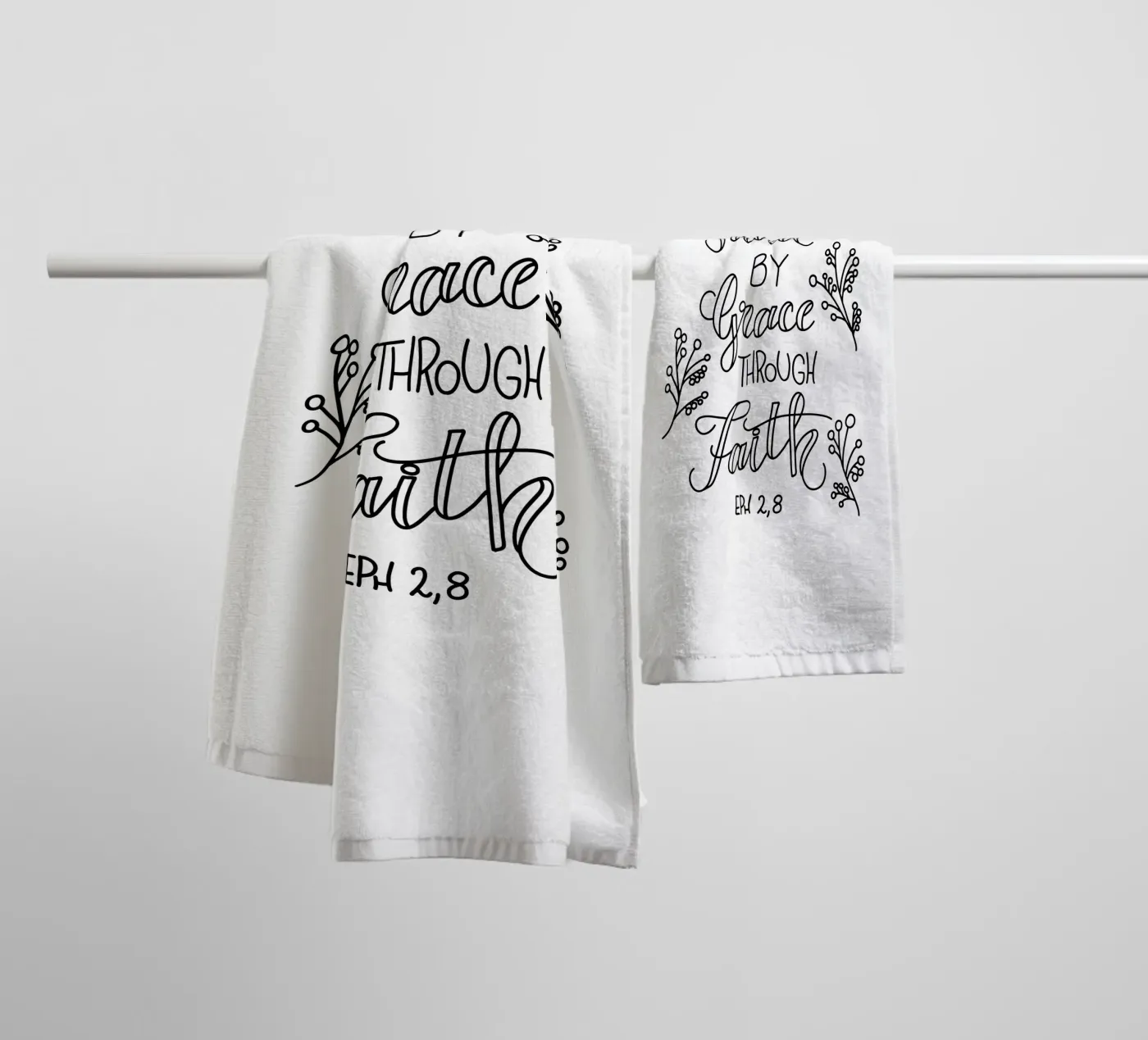 Saved badhanddoek van Letters of Love