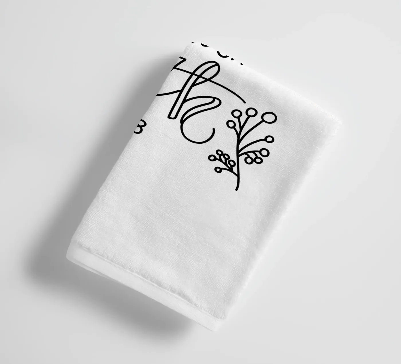 Saved badhanddoek van Letters of Love