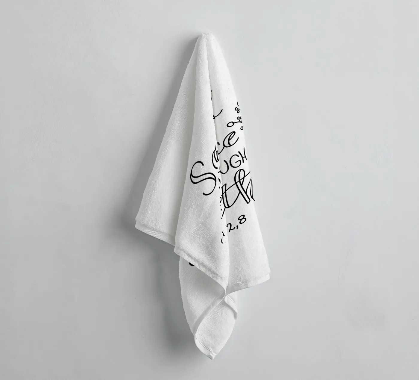 Saved badhanddoek van Letters of Love