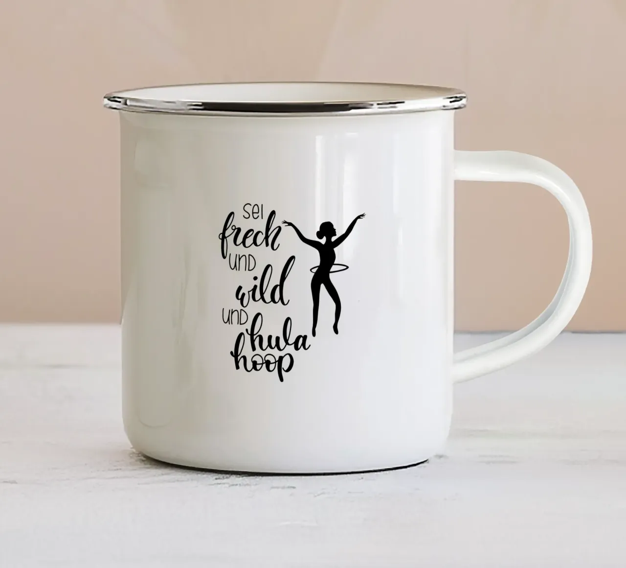 Hula Hoop Tänzerin tazza in smalto da Letters of Love
