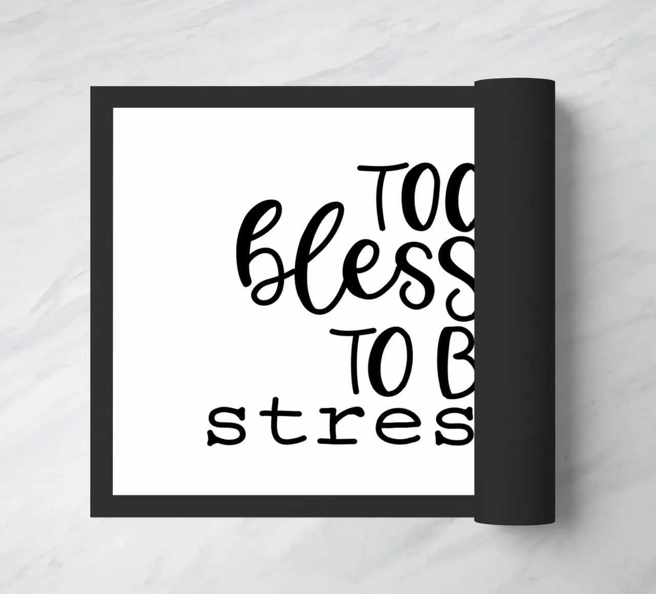 Too blessed to be stressed zerbino da Letters of Love