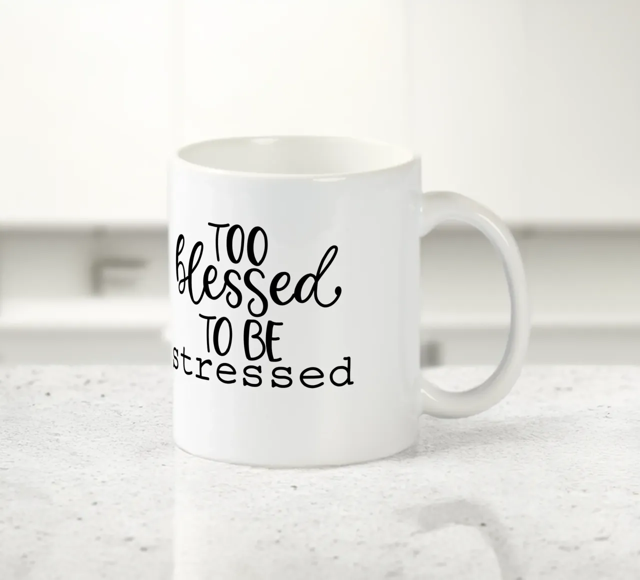 Too blessed to be stressed tazza in ceramica da Letters of Love