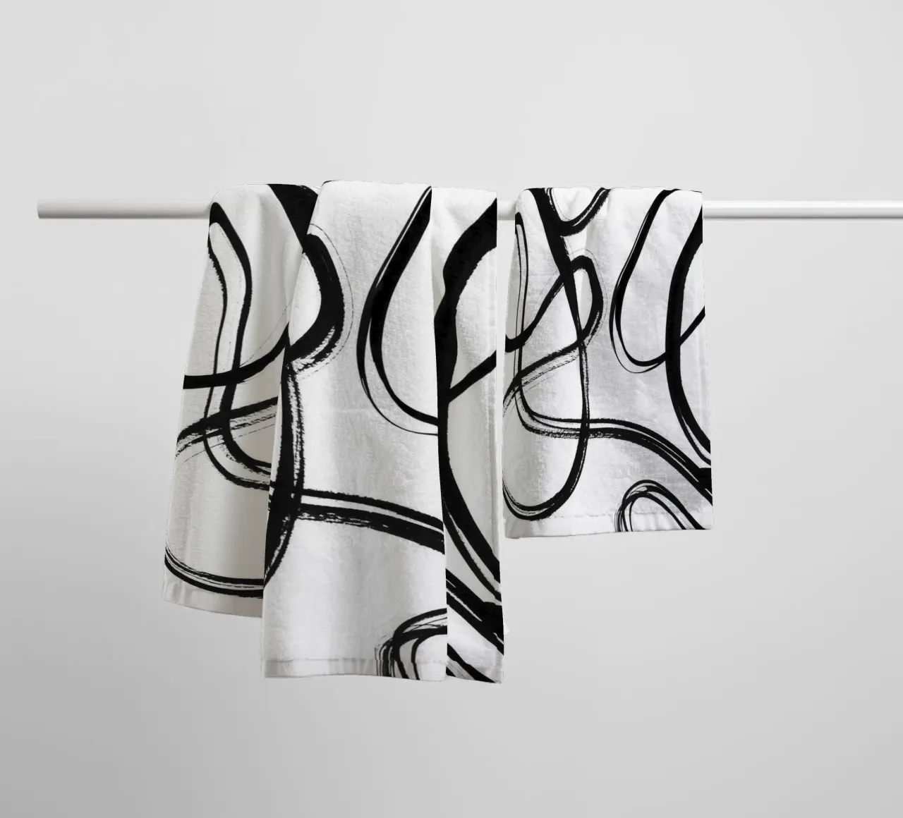 Dalprem Kaur Art - Flowing in the Moment towel by The Artcircle