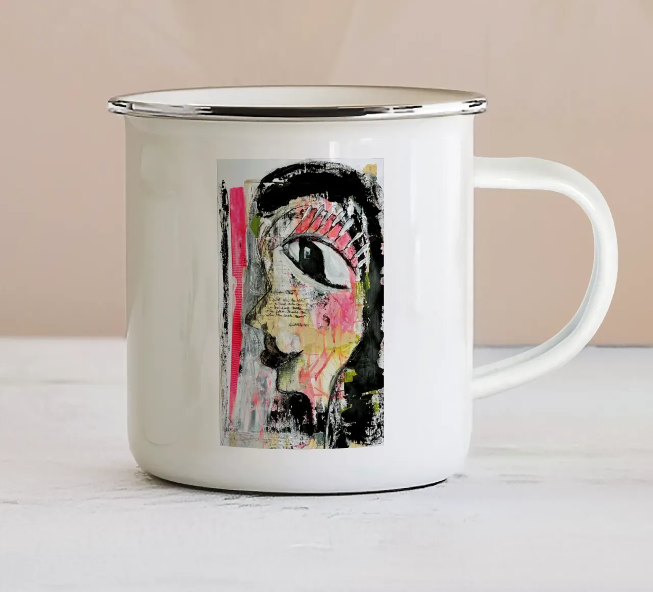 I see you clearly! tazza in smalto da MissVeroonica