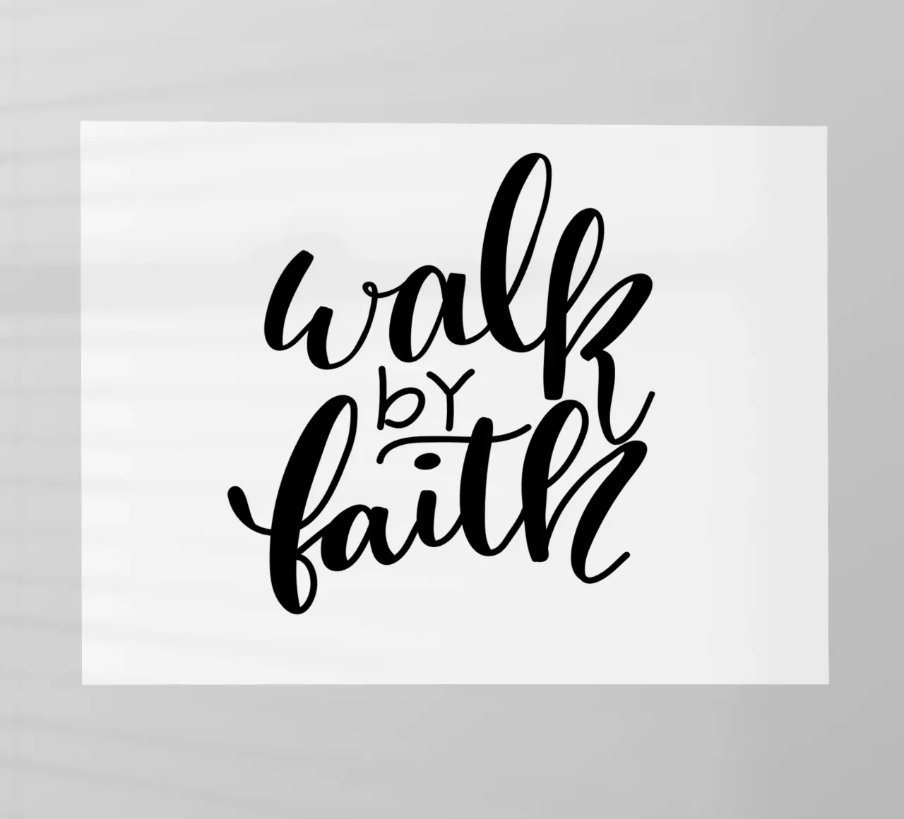 Walk by faith backlit film by Letters of Love
