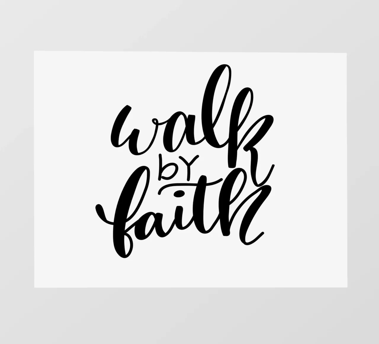 Walk by faith pvc cover by Letters of Love