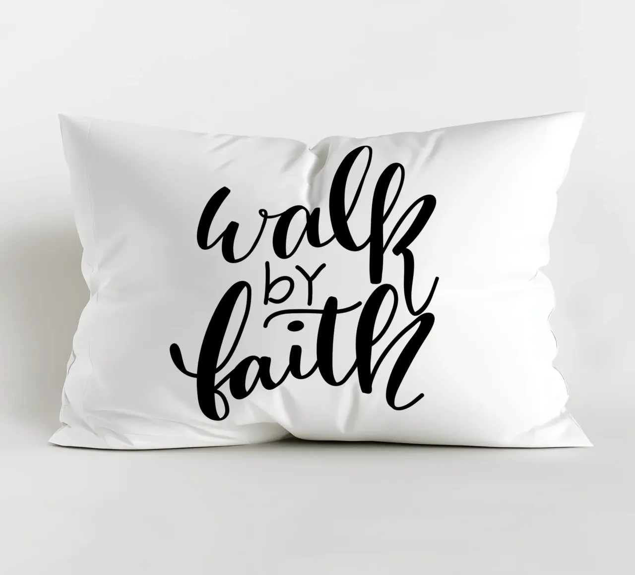 Walk by faith decorative cushion by Letters of Love