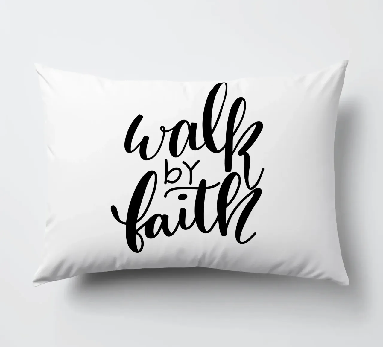 Walk by faith decorative cushion by Letters of Love
