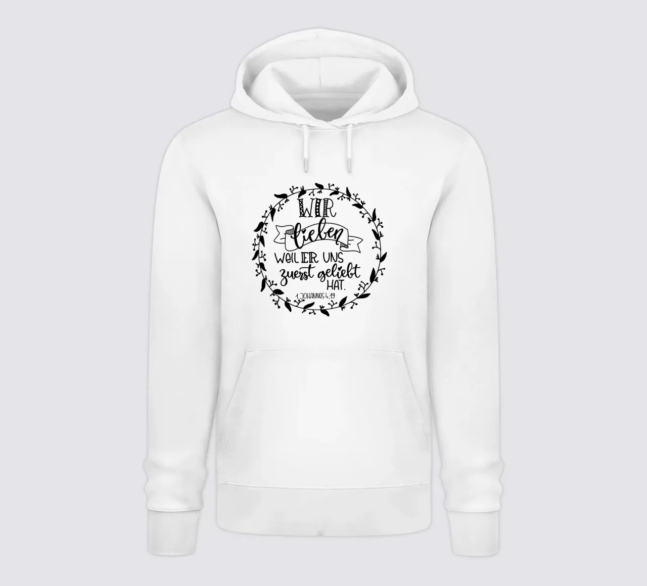 wir lieben uns... felpa con cappuccio da Letters of Love