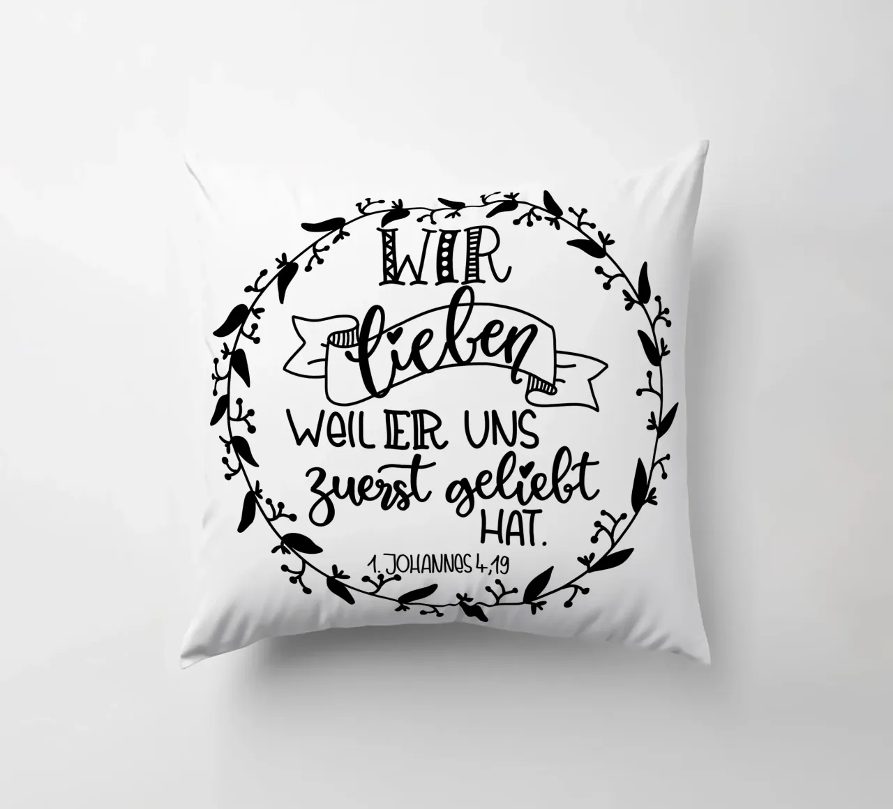 wir lieben uns... cuscino da Letters of Love