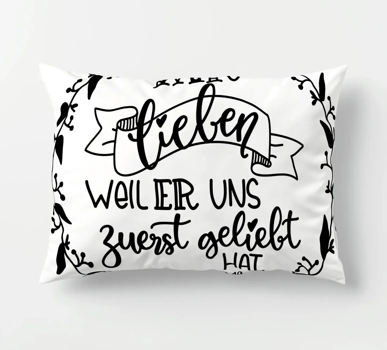 wir lieben uns... cuscino da Letters of Love