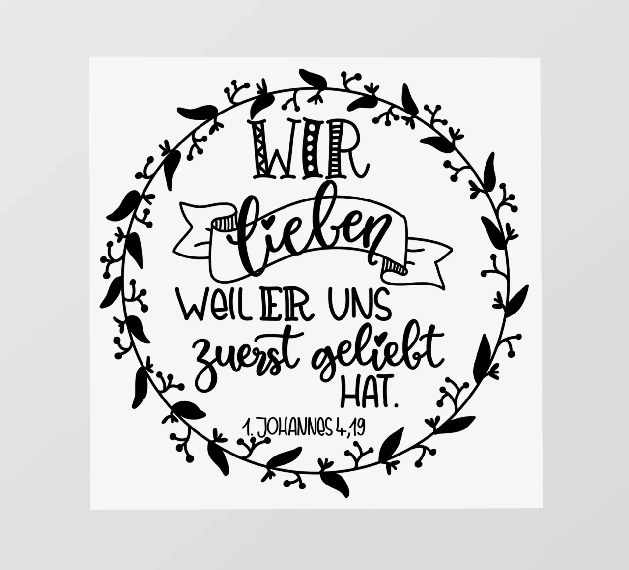 wir lieben uns... pellicola backlit da Letters of Love