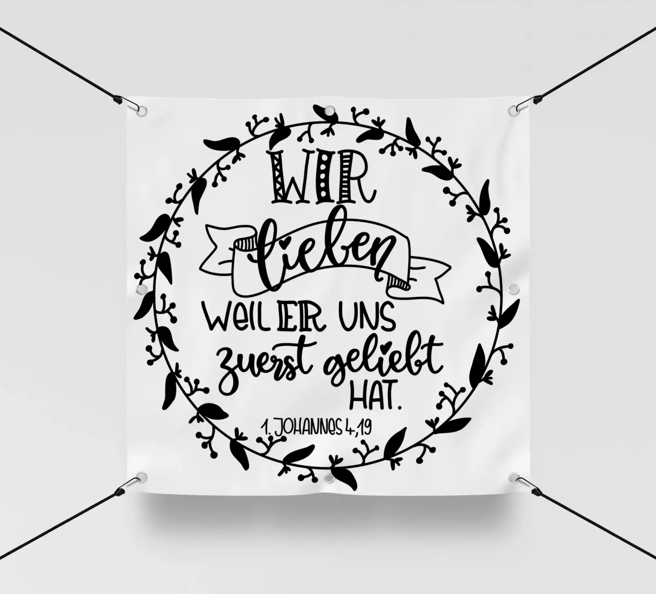 wir lieben uns... telo in pvc da Letters of Love
