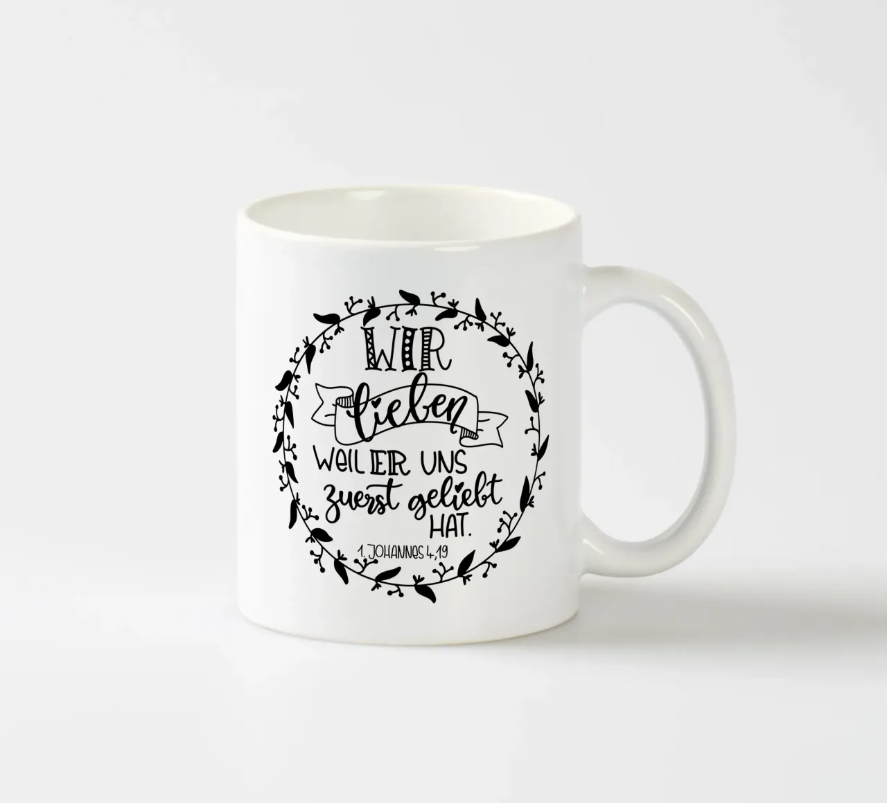 wir lieben uns... tazza in ceramica da Letters of Love
