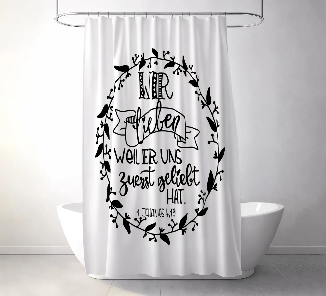 wir lieben uns... tenda da doccia da Letters of Love