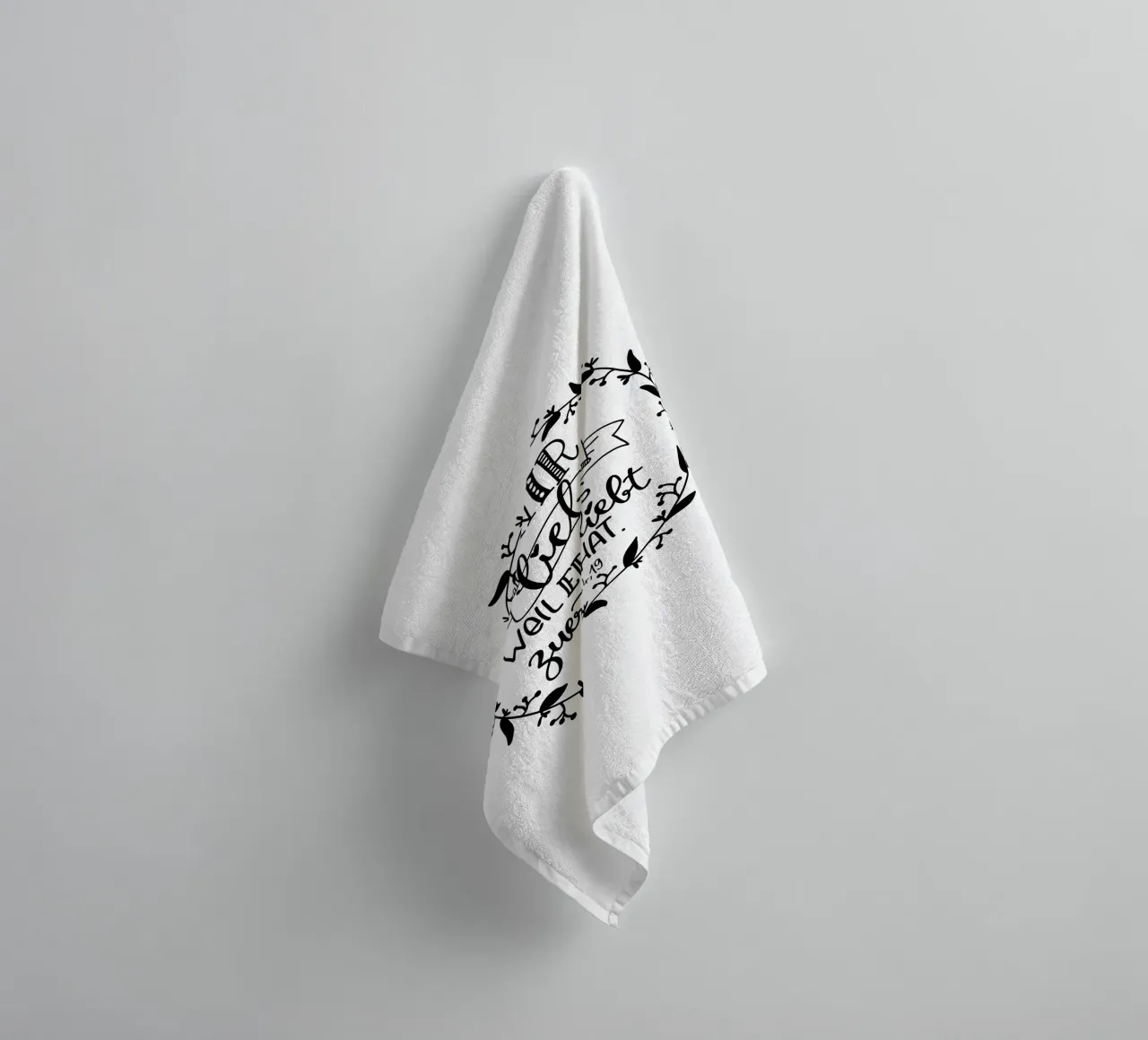 wir lieben uns... towel by Letters of Love