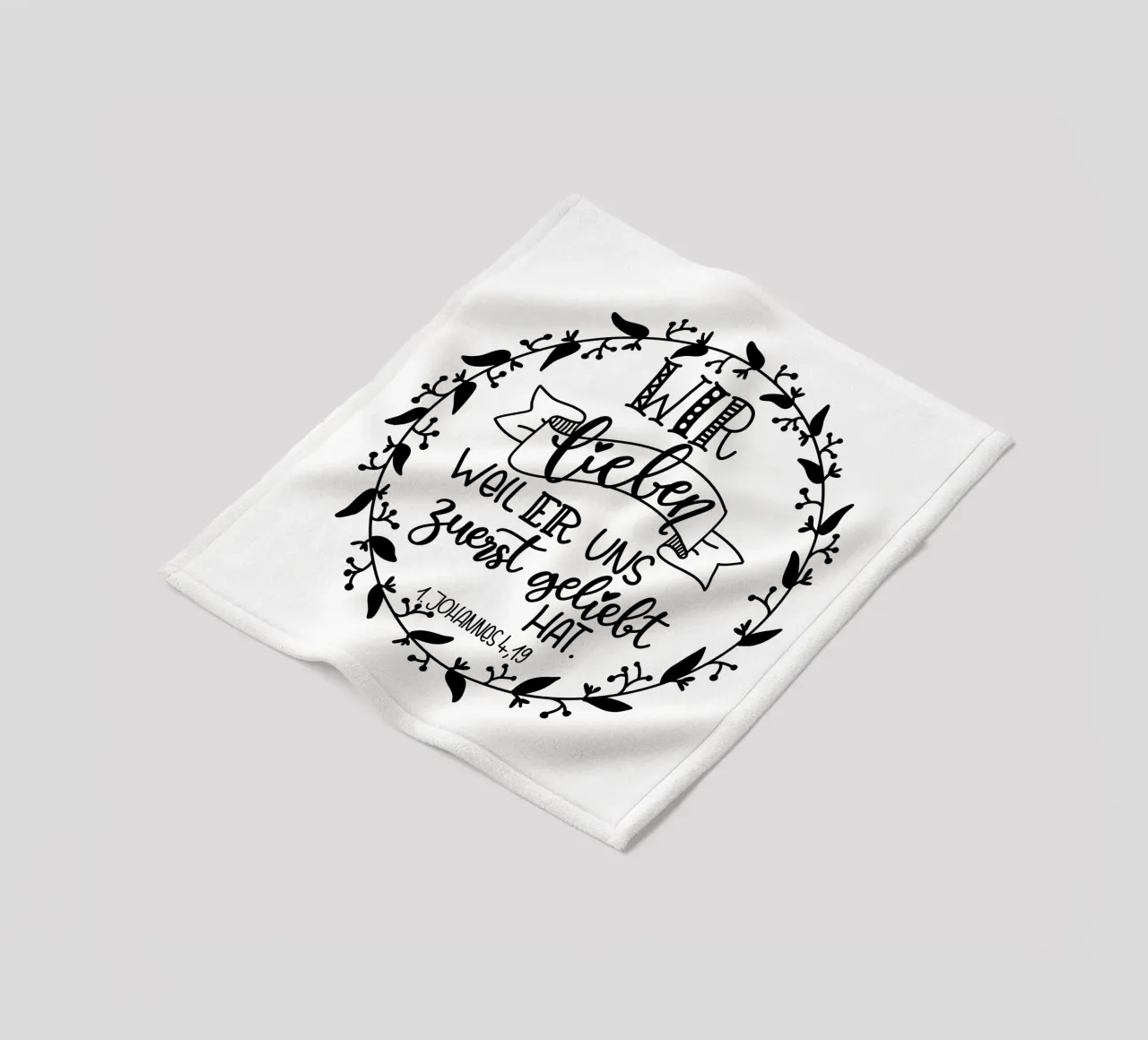 wir lieben uns... coperta in pile da Letters of Love